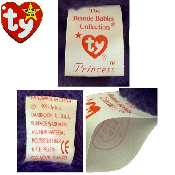 NEW RARE‼️ Ty Beanie Baby Princess Diana 1997 Limited Edition #474 w/TAG ERRORS - Picture 16 of 16